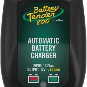 Battery Tender 800 is a SuperSmart Battery Charger that will Constantly Monitor, Charge, and Maintain your Battery. It’s Encapsulated and Protected from Moisture by an Electrical Insulation