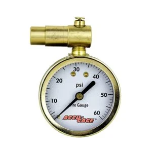 Accu-Gage by Milton Presta Valve Bike Tire Pressure Gauge with Bleeder Valve, for 0-60 PSI – ANSI Certified