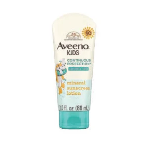 Aveeno Kids Continuous Protection Zinc Oxide Mineral Sunscreen Lotion